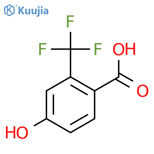 4-Hydroxy-2-(trifluoromethyl)benzoic acid structure