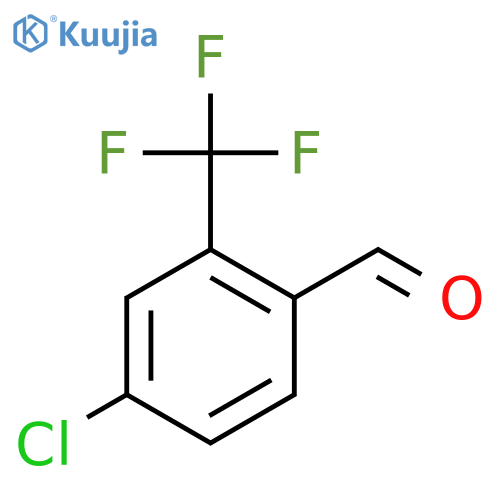 4-Chloro-2-(trifluoromethyl)benzaldehyde structure