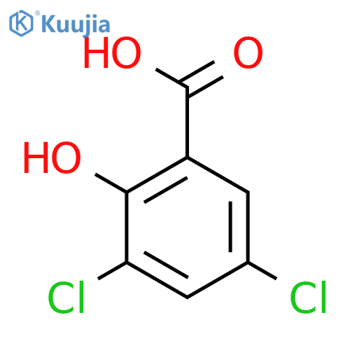2-Hydroxy-3,5-dichlorobenzoic Acid structure