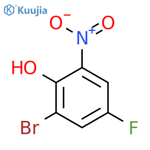 2-Bromo-4-fluoro-6-nitrophenol structure