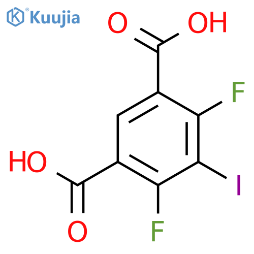 1,3-Benzenedicarboxylicacid, 4,6-difluoro-5-iodo- structure