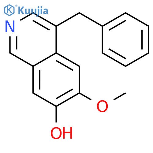 7-Isoquinolinol,6-methoxy-4-(phenylmethyl)- structure