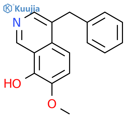 8-Isoquinolinol,7-methoxy-4-(phenylmethyl)- structure