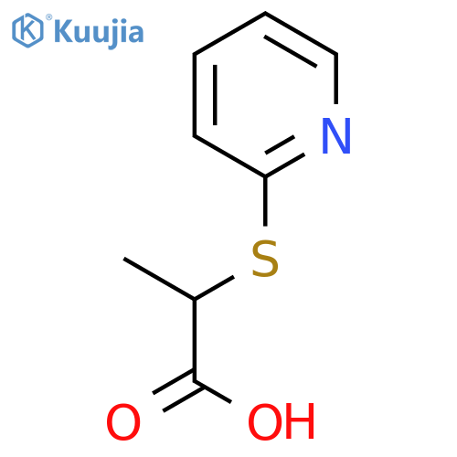 2-(Pyridin-2-ylthio)propanoic acid structure