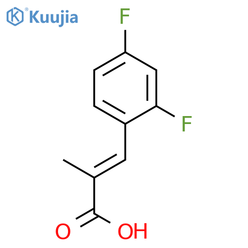 2-PROPENOIC ACID, 3-(2,4-DIFLUOROPHENYL)-2-METHYL- structure
