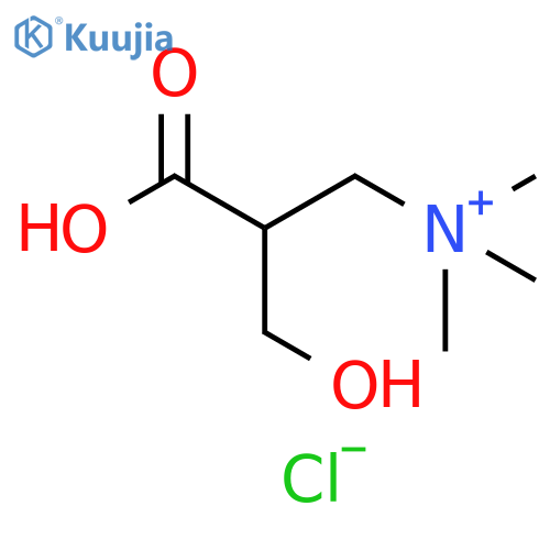 1-Propanaminium,2-carboxy-3-hydroxy-N,N,N-trimethyl-, chloride structure