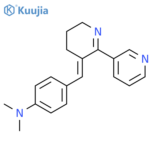 Benzenamine,4-[(5,6-dihydro[2,3'-bipyridin]-3(4H)-ylidene)methyl]-N,N-dimethyl- structure
