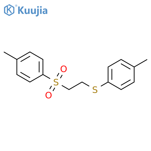 Benzene, 1-methyl-4-[[2-[(4-methylphenyl)sulfonyl]ethyl]thio]- structure