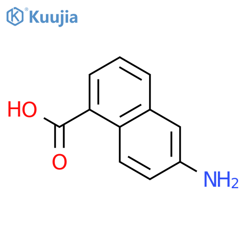 6-aminonaphthalene-1-carboxylic acid structure