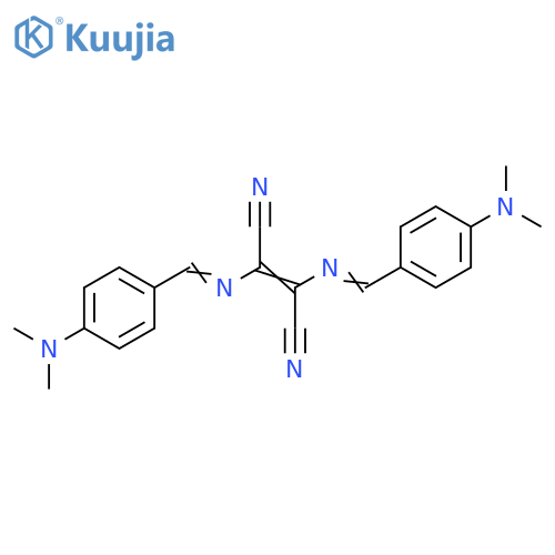 2-Butenedinitrile, 2,3-bis[[[4-(dimethylamino)phenyl]methylene]amino]- structure