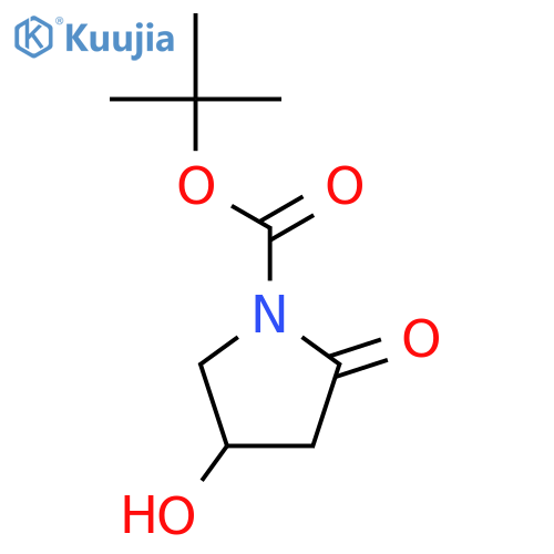 tert-butyl (4R)-4-hydroxy-2-oxopyrrolidine-1-carboxylate structure
