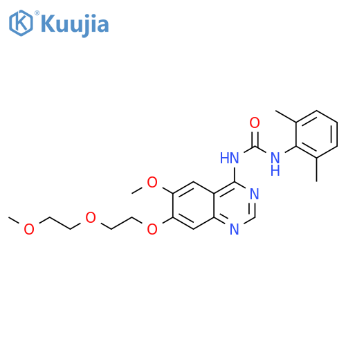 Urea,N-(2,6-dimethylphenyl)-N'-[6-methoxy-7-[2-(2-methoxyethoxy)ethoxy]-4-quinazolinyl]- structure