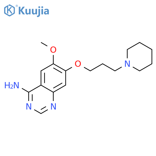 4-Quinazolinamine, 6-methoxy-7-[3-(1-piperidinyl)propoxy]- structure