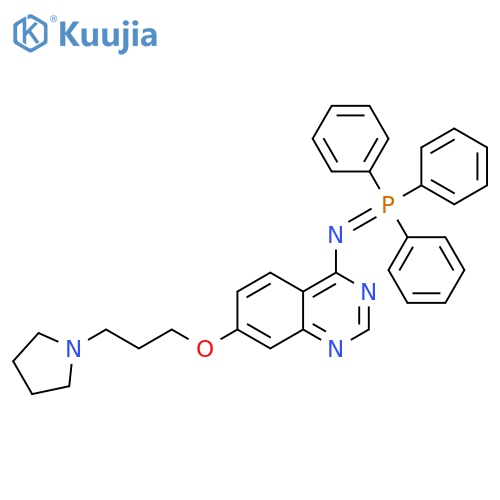 4-Quinazolinamine,7-[3-(1-pyrrolidinyl)propoxy]-N-(triphenylphosphoranylidene)- structure