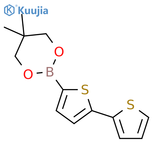 1,3,2-Dioxaborinane, 2-[2,2'-bithiophen]-5-yl-5,5-dimethyl- structure