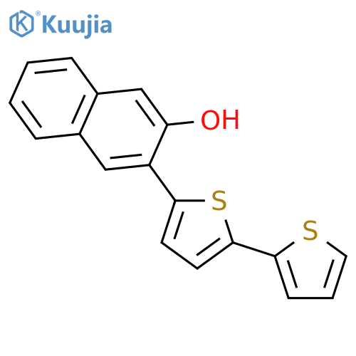 2-Naphthalenol, 3-[2,2'-bithiophen]-5-yl- structure