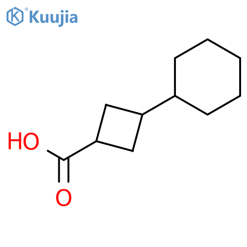 3-cyclohexylcyclobutane-1-carboxylic acid structure