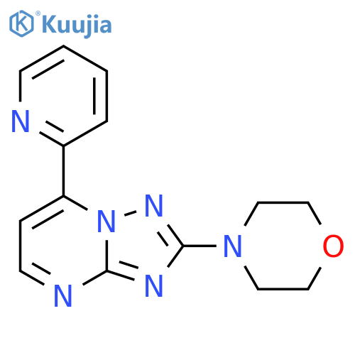 4-[7-(Pyridin-2-yl)-[1,2,4]triazolo[1,5-a]pyrimidin-2-yl]morpholine structure