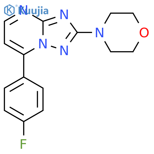 7-(4-FLUOROPHENYL)-2-MORPHOLINO[1,2,4]TRIAZOLO[1,5-A]PYRIMIDINE structure