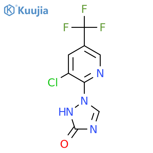 1-[3-Chloro-5-(trifluoromethyl)-2-pyridinyl]-1H-1,2,4-triazol-3-ol structure