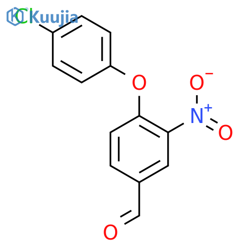 4-(4-Chlorophenoxy)-3-Nitrobenzenecarbaldehyde structure