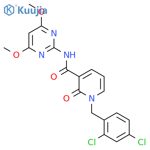 1-(2,4-dichlorobenzyl)-N-(4,6-dimethoxy-2-pyrimidinyl)-2-oxo-1,2-dihydro-3-pyridinecarboxamide structure