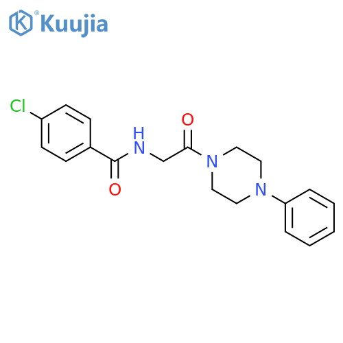 4-Chloro-N-[2-oxo-2-(4-phenyl-piperazin-1-yl)-ethyl]-benzamide structure
