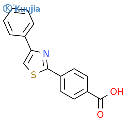 4-(4-Phenyl-1,3-thiazol-2-yl)benzenecarboxylic acid structure