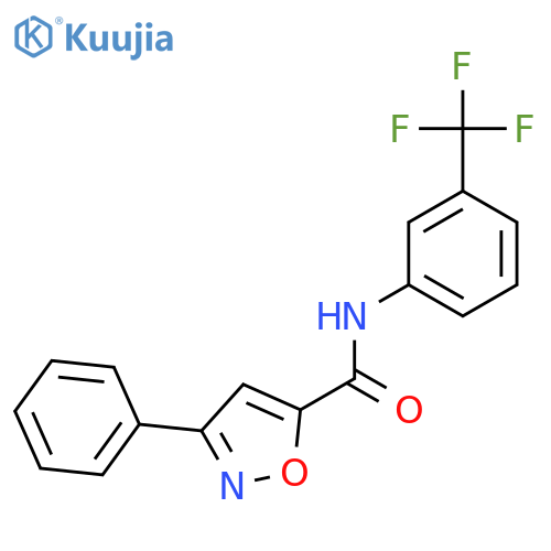 3-Phenyl-N-[3-(trifluoromethyl)phenyl]-1,2-oxazole-5-carboxamide structure