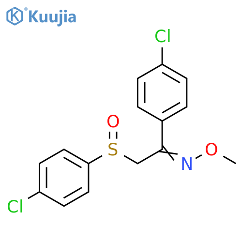 1-(4-CHLOROPHENYL)-2-[(4-CHLOROPHENYL)SULFINYL]-1-ETHANONE O-METHYLOXIME structure