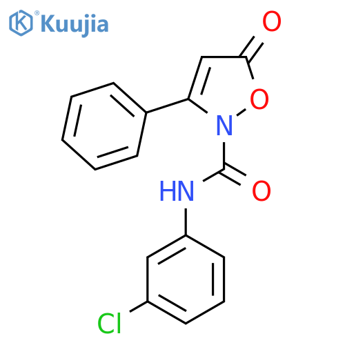 N-(3-chlorophenyl)-5-oxo-3-phenyl-2(5H)-isoxazolecarboxamide structure