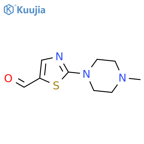 2-(4-methylpiperazin-1-yl)-1,3-thiazole-5-carbaldehyde structure