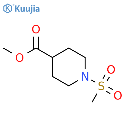 methyl 1-(methylsulfonyl)-4-piperidinecarboxylate structure