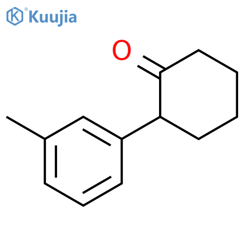 Cyclohexanone, 2-(3-methylphenyl)- structure