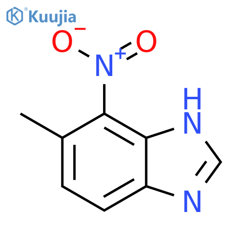 6-methyl-7-nitro-1H-benzimidazole structure