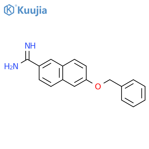 2-Naphthalenecarboximidamide,6-(phenylmethoxy)- structure