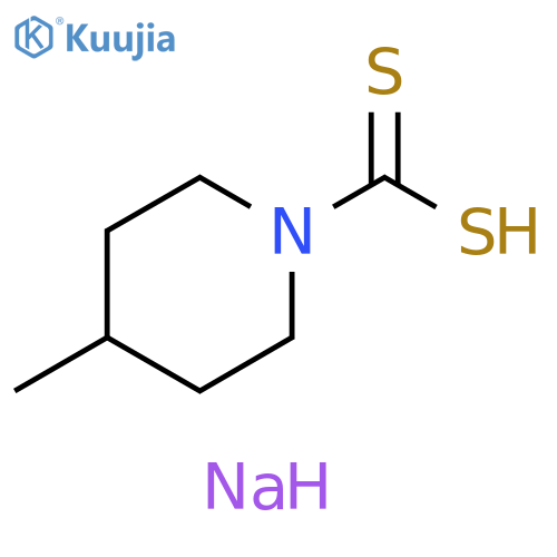 sodium (4-methylpiperidine-1-carbothioyl)sulfanide structure