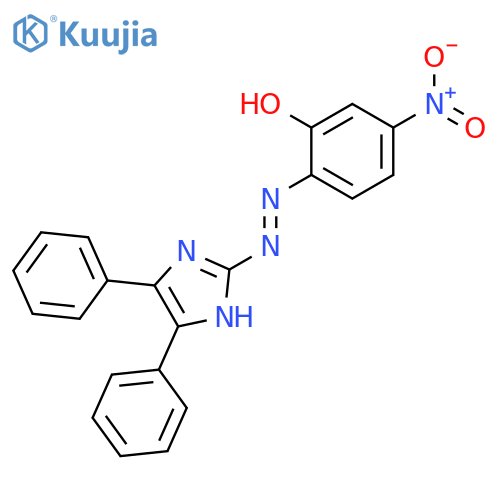 Phenol, 2-[(4,5-diphenyl-1H-imidazol-2-yl)azo]-5-nitro- structure
