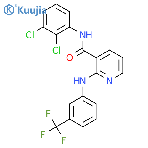 N-(2,3-Dichlorophenyl)-2-[3-(trifluoromethyl)anilino]pyridine-3-carboxamide structure
