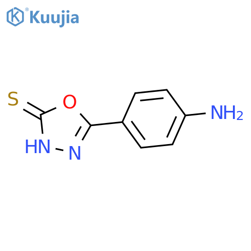 5-(4-aminophenyl)-1,3,4-oxadiazole-2-thiol structure