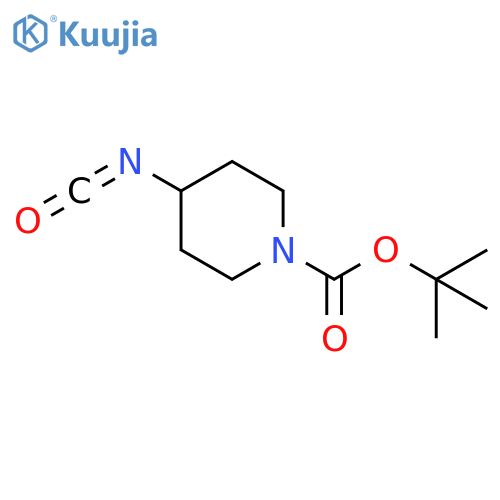 1-Piperidinecarboxylicacid, 4-isocyanato-, 1,1-dimethylethyl ester structure