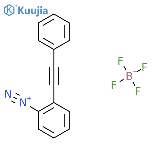 2-(Phenylethynyl)benzenediazonium Tetrafluoroborate structure