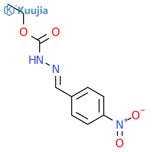 Hydrazinecarboxylicacid, 2-[(4-nitrophenyl)methylene]-, ethyl ester structure
