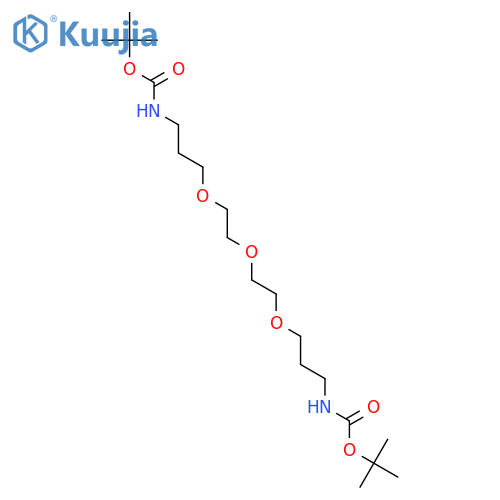 N-Boc-4,7,10-trioxa-1,13-tridecanediamine structure