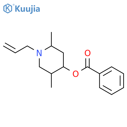 4-Piperidinol,2,5-dimethyl-1-(2-propen-1-yl)-, 4-benzoate structure