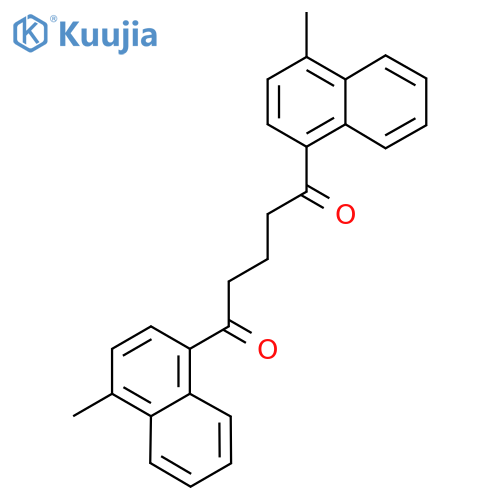 1,5-Bis(4-Methyl-naphthalene-1-yl)-pentane-1,5-dione structure