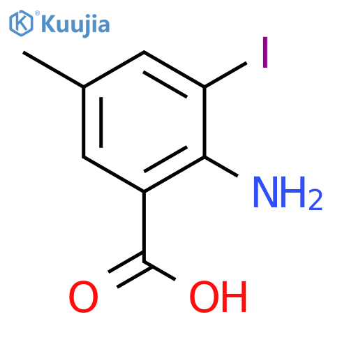 2-Amino-3-iodo-5-methylbenzoic acid structure