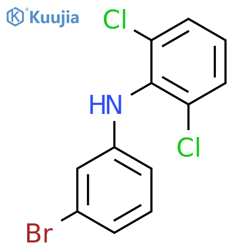 Benzenamine, N-(3-bromophenyl)-2,6-dichloro- structure