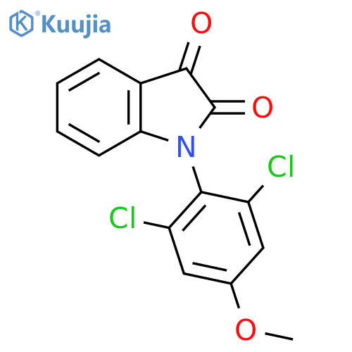1H-Indole-2,3-dione, 1-(2,6-dichloro-4-methoxyphenyl)- structure