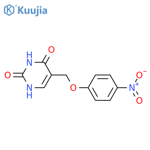2,4(1H,3H)-Pyrimidinedione, 5-[(4-nitrophenoxy)methyl]- structure